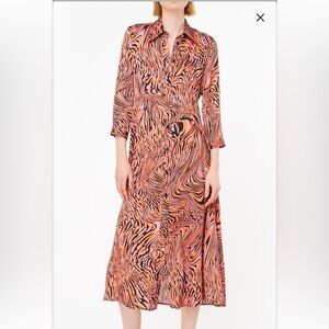 NWT Pinko Button Down Long Dress Size 36 or Small